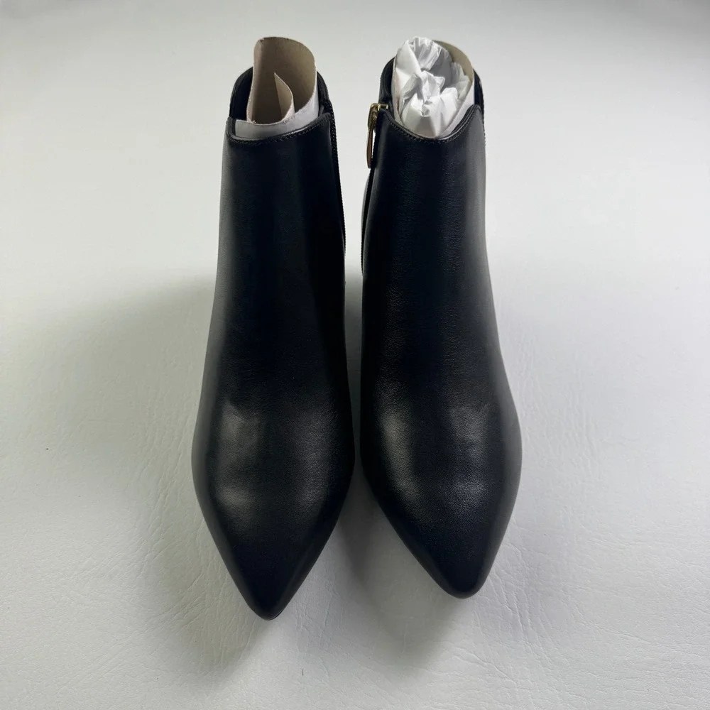 Rockport Milia V Bootie Black Leather Pointed Toe Ankle Boots CJ0834 Womens 9M